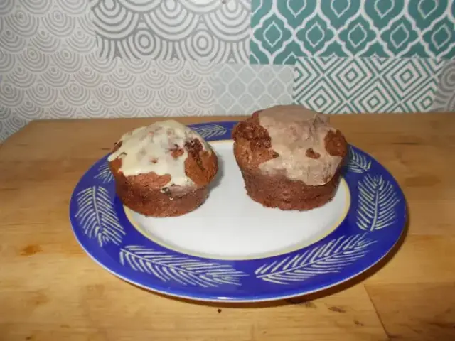 Muffins aux chocolats et au pralin